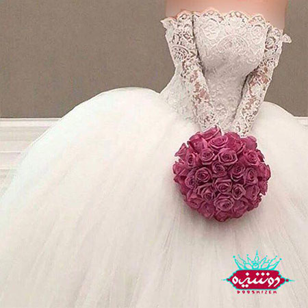 زیبا ترین لباس عروس پفی اسکارلت