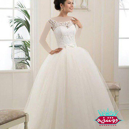 لباس عروس مدل اسکارلت ساده